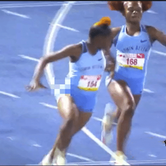 2022 Jamaica High School Girls 4  x100m  final at Champs