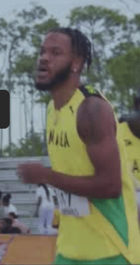 Jamaica Andrew Hudson interview after 200m gold for Jamaica at the NCAAC in the Bahamas