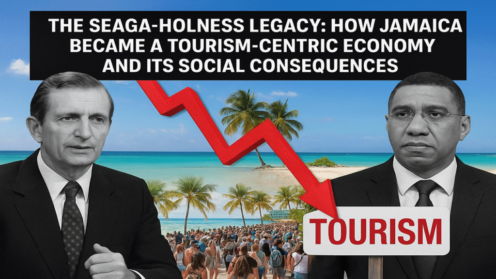 Edward Seaga's tourism-centric economic model, perpetuated by Andrew Holness,