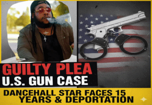Dancehall artist Squash, born Andrae Maurice Whittaker, has pleaded guilty in a U.S. court to charges of illegal firearm