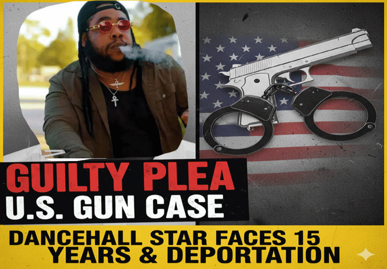 Dancehall artist Squash, born Andrae Maurice Whittaker, has pleaded guilty in a U.S. court to charges of illegal firearm