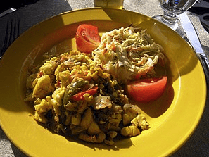 ackee and salt fish most eaten for breakfast