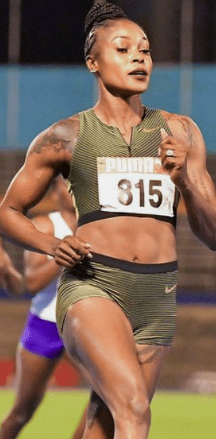 Elaine Thompson-Herah advanced to the women's 100m final at Jamaica