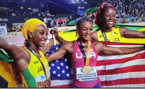 Sha’Carri Richardson’s Breathtaking win Over Jamaican Rival at the World Championship in Budapest