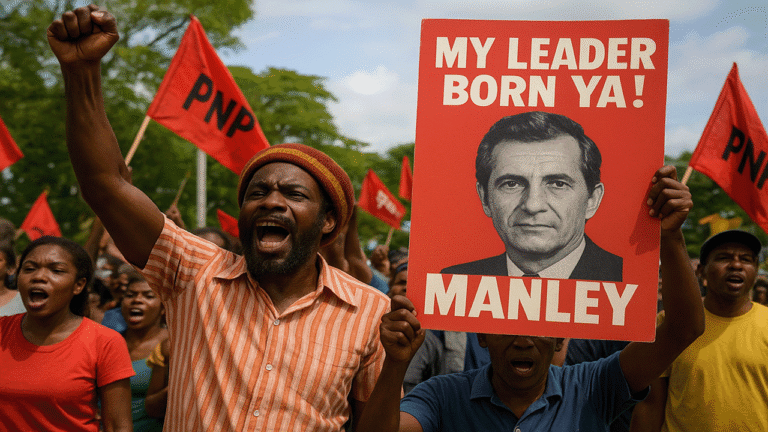 The 1976 Jamaican general election witnessed the emergence of one of the Caribbean's most potent political anthems: Neville "Struggle" Martin's "My Leader Born Ya