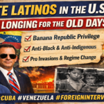 Segment of Latino elites and upper class in the US, influnced debates regarding regime change