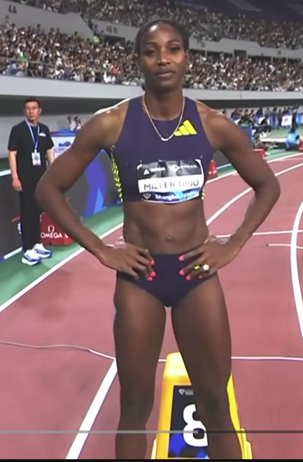 The Bahamian Shaunae Miller-UIBO silver at the 200m