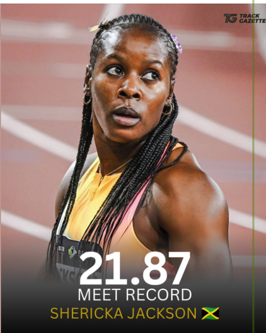 shericka jackson at the Xiamen diamond