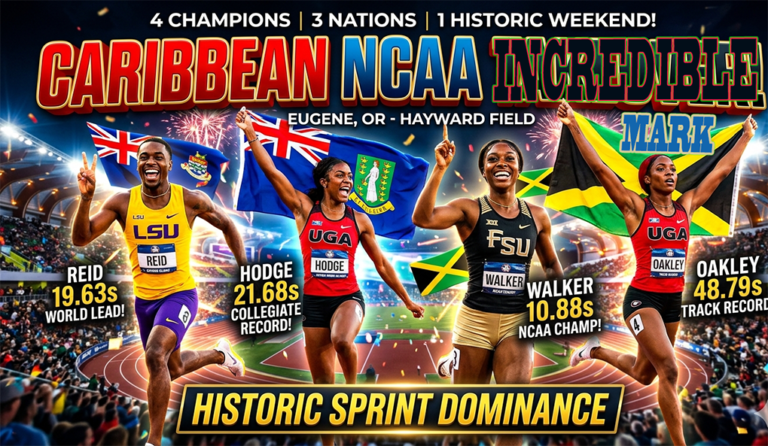 Jamaica , cayman , Island and British Virgin Islands dominate in ncaa 2026 final in the sprints