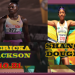Shericka Jackson and Shanoya Douglas win 100m title senior and juniors respectively at the Jamaica 2026 athletics championships