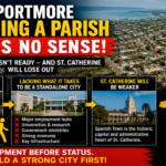 Portmore becoming a parish debate showing the relationship between Portmore, Kingston, and St. Catherine.
