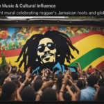 Jamaica music and culture influence, a vibrant mural celebrating reggae jamaican roots and global impact