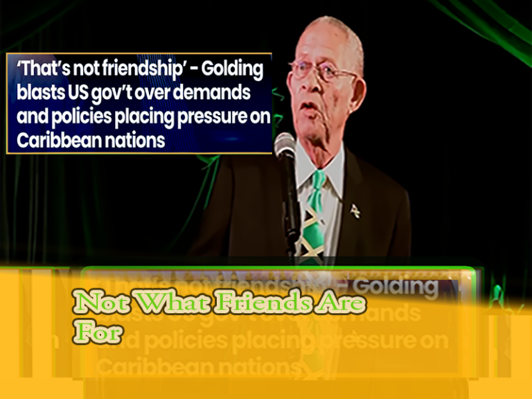 Former Jamaican Prime Minister Bruce Golding remarks on US bullying