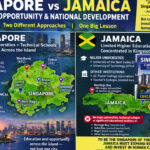 Singapore and Jamaica compared by higher education facilities, institutional development and the geographic distribution of educational opportunities